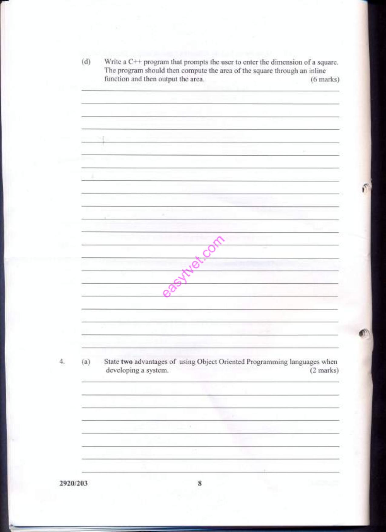 Obrject Oriented Programming (2013) — page 8 of 22
