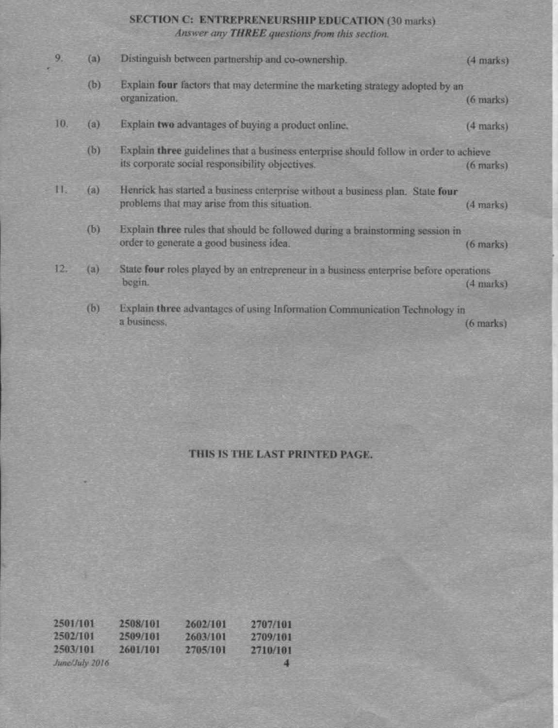 Information Communication Technology, Communication (2016) — page 4 of 4