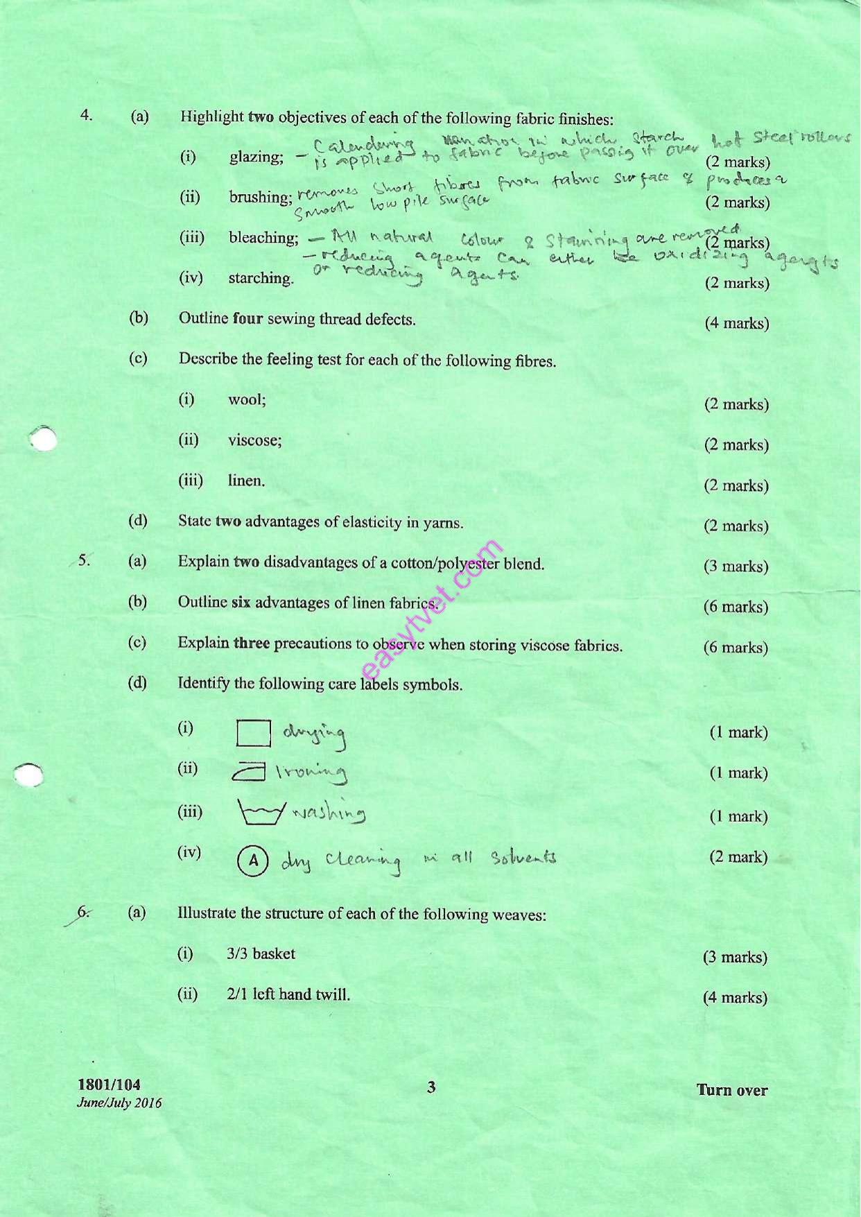 Textile Matertal Knowledge and Fabric Colouration Theory (2016) — page 3 of 4