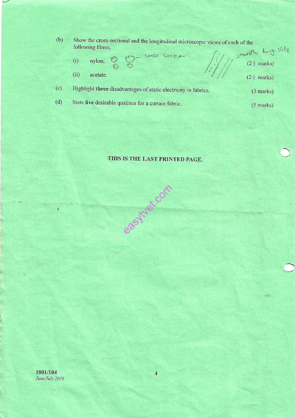 Textile Matertal Knowledge and Fabric Colouration Theory (2016) — page 4 of 4