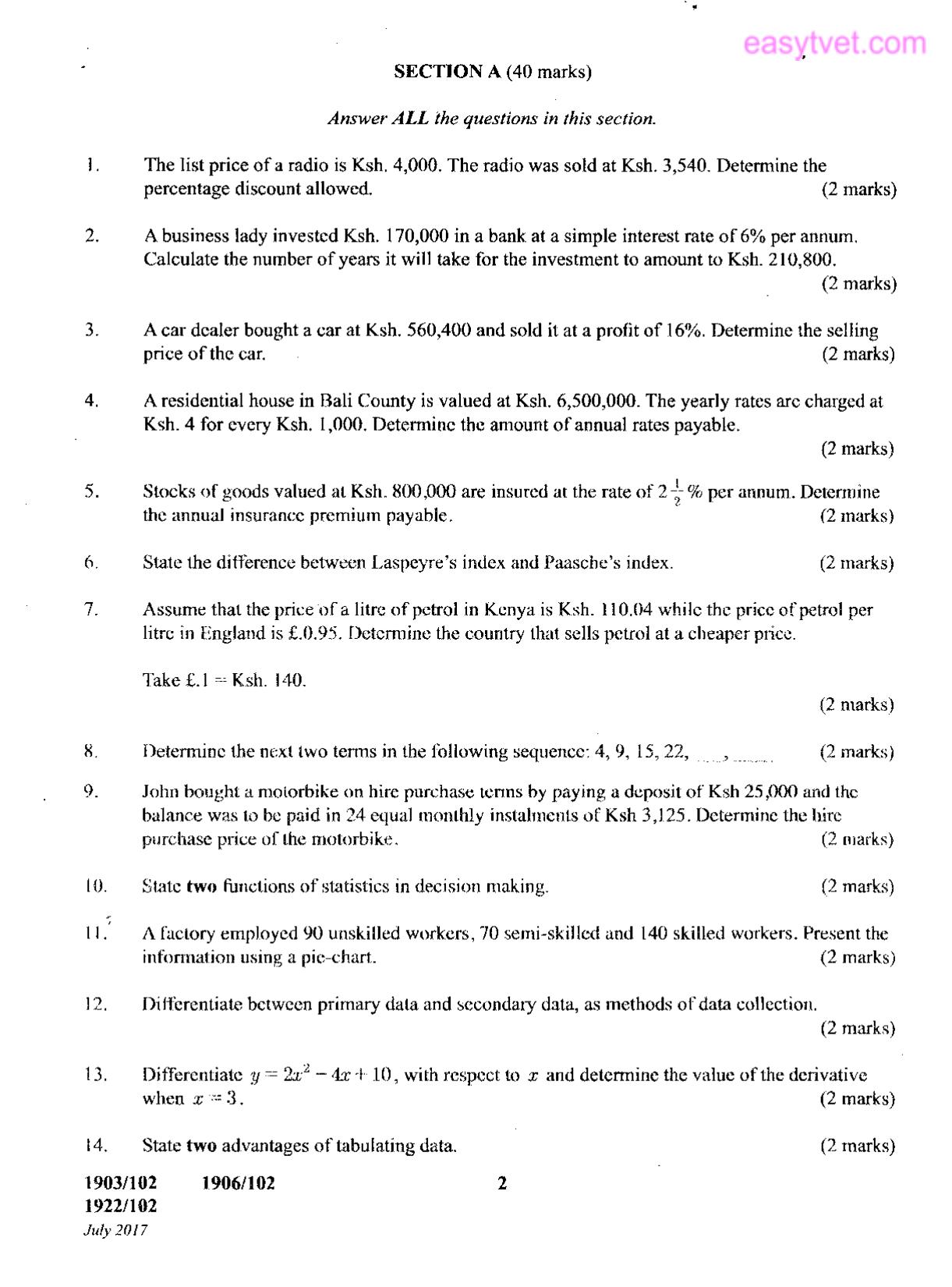 Craft Certificate in Supply Chain Management (2017) — page 2 of 5