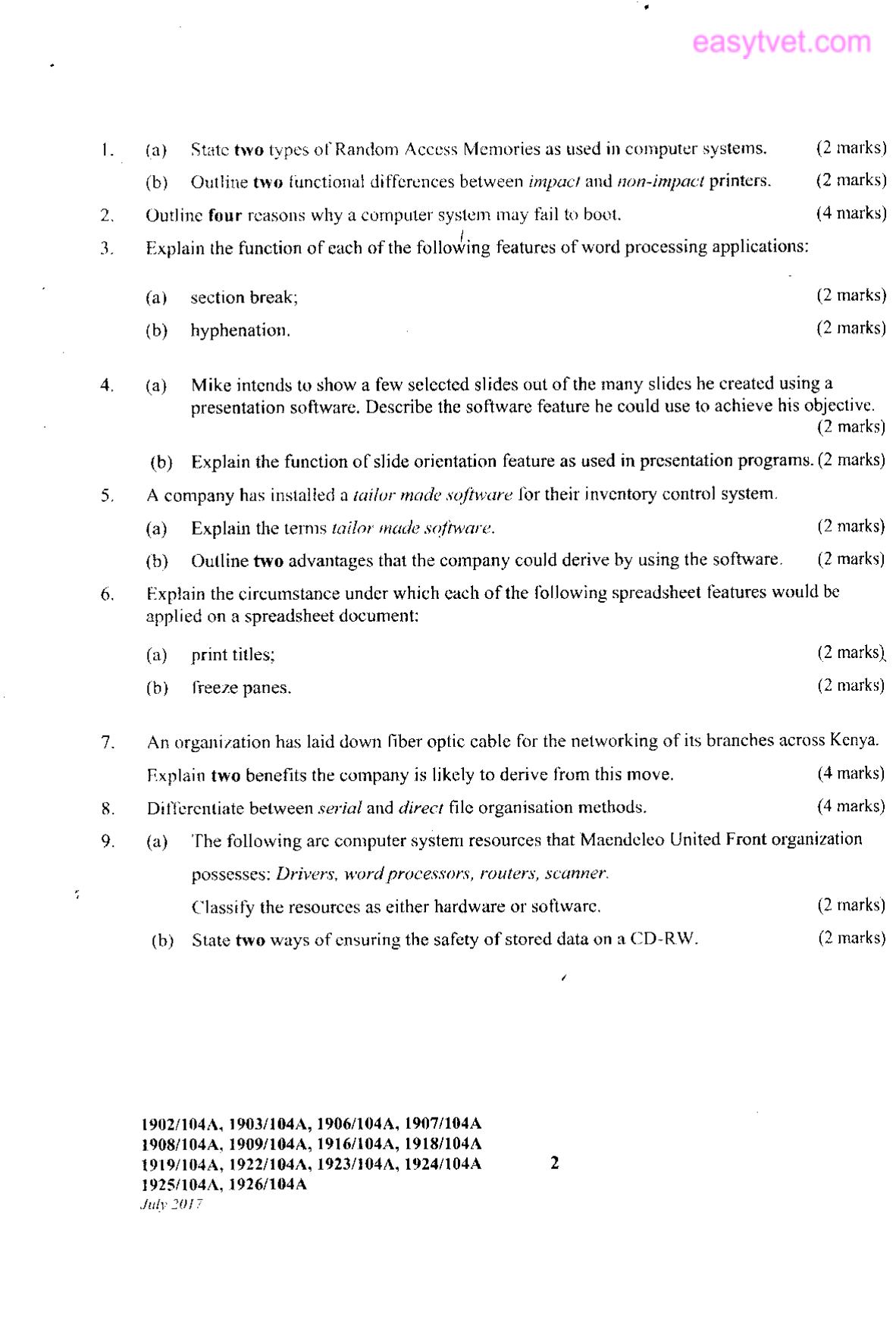 Craft Certificate in Human Resource Management (2017) — page 2 of 3