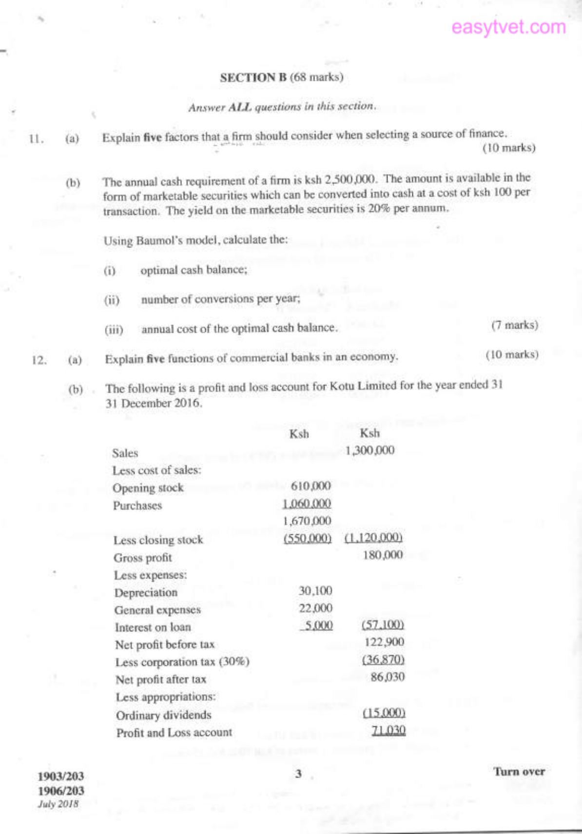 Business Finance (2018) — page 3 of 6