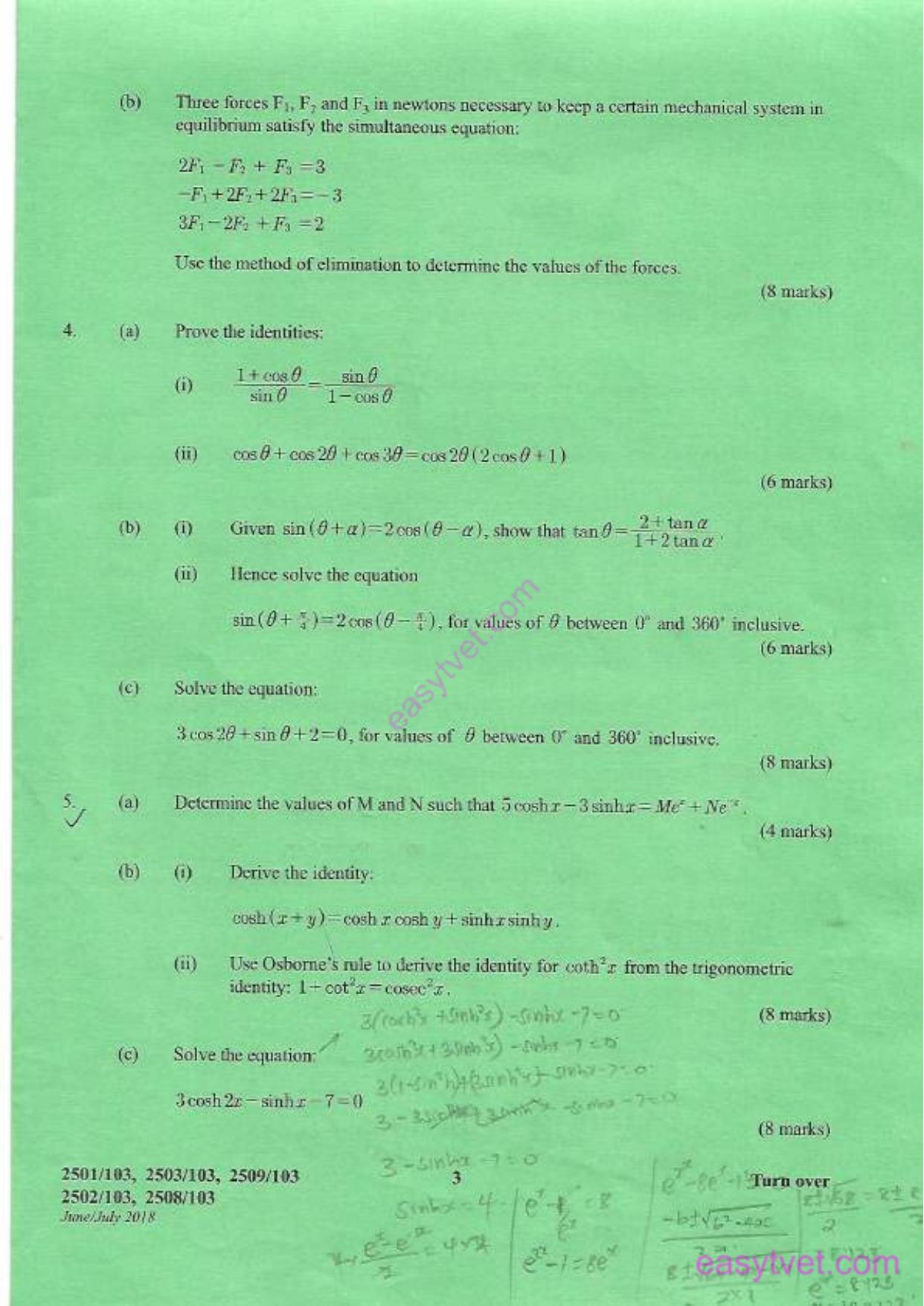 Engineering Mathematics (2018) — page 3 of 4