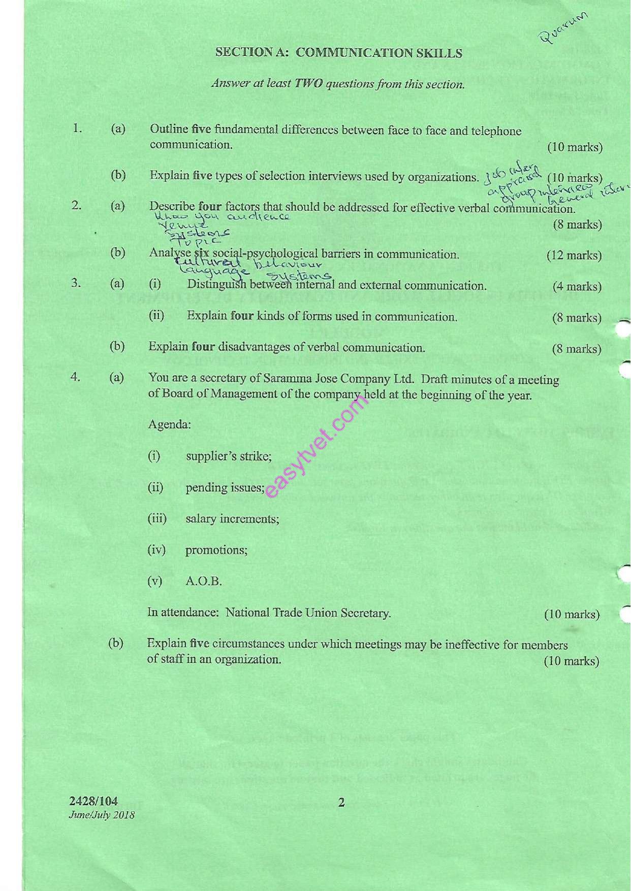 Communication Skills and Information Technology (2018) — page 2 of 3