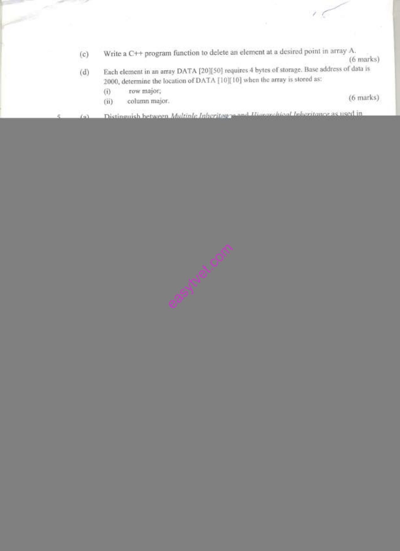 Object Oriented Programming (2020) — page 4 of 6