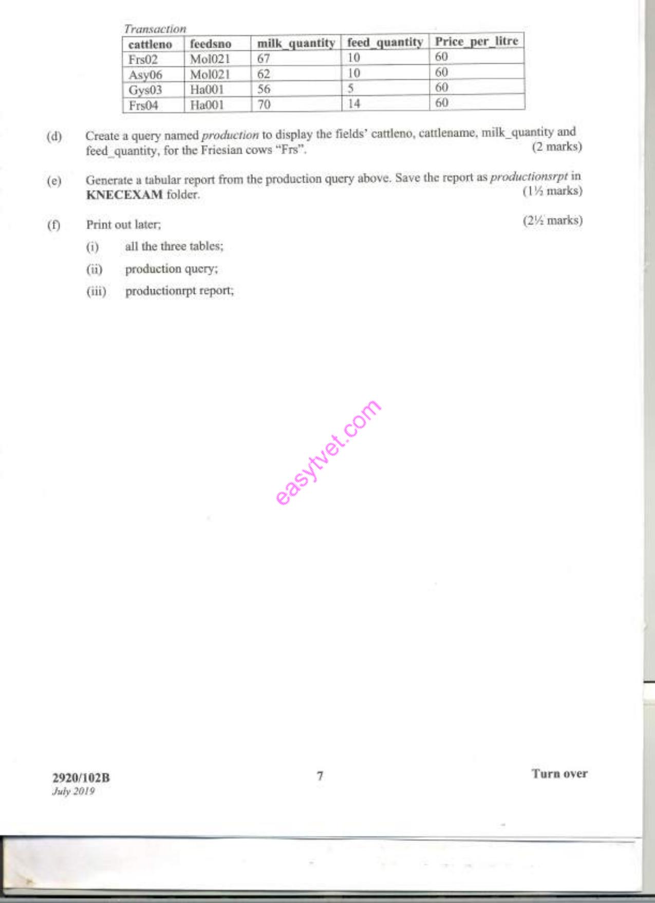 Computer Applications I (practical (2019) — page 7 of 9