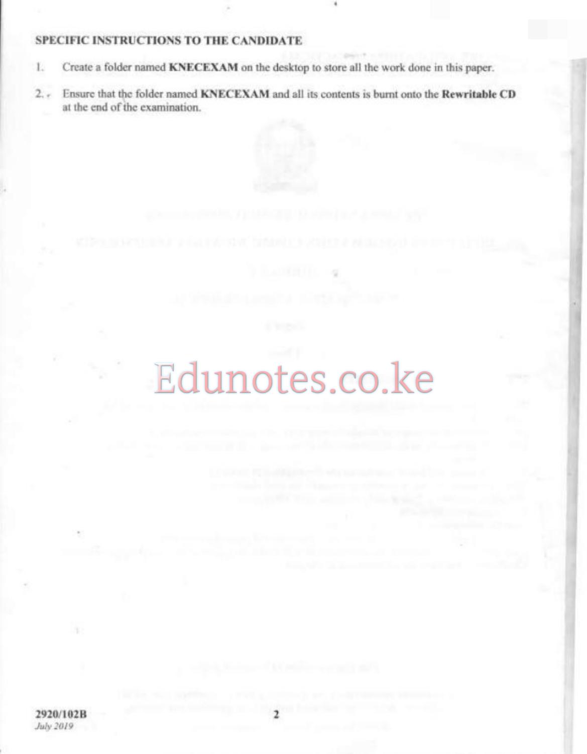 Computer Applications (practical (2019) — page 2 of 9