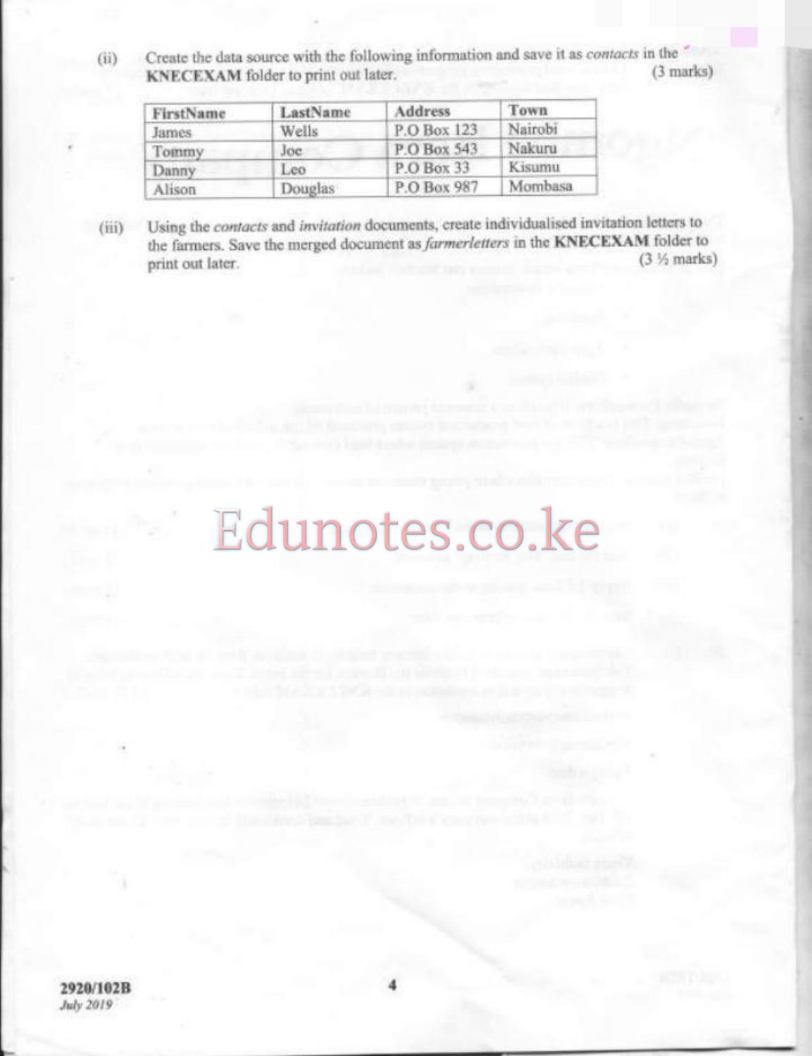 Computer Applications (practical (2019) — page 4 of 9