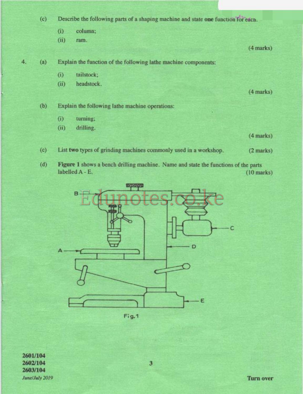 Processes and Workshop Technology (2019) — page 3 of 7
