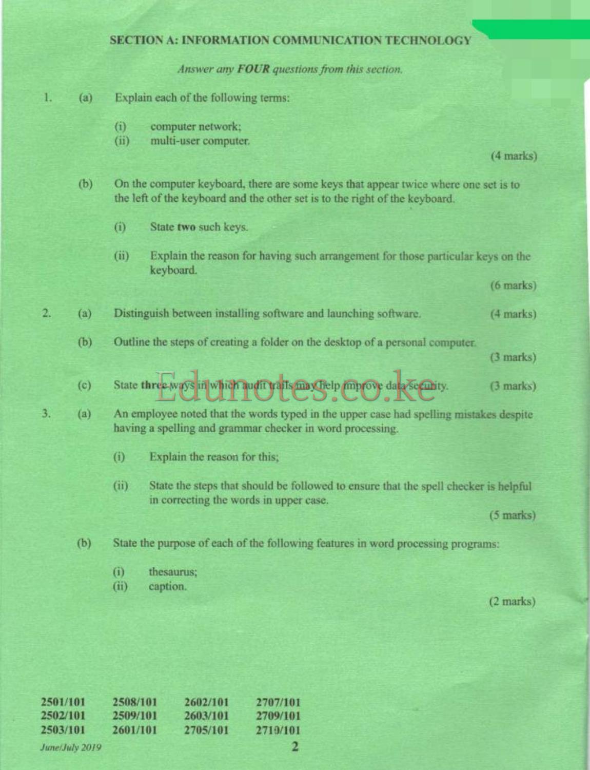 Information Communication Technology (2019) — page 2 of 5