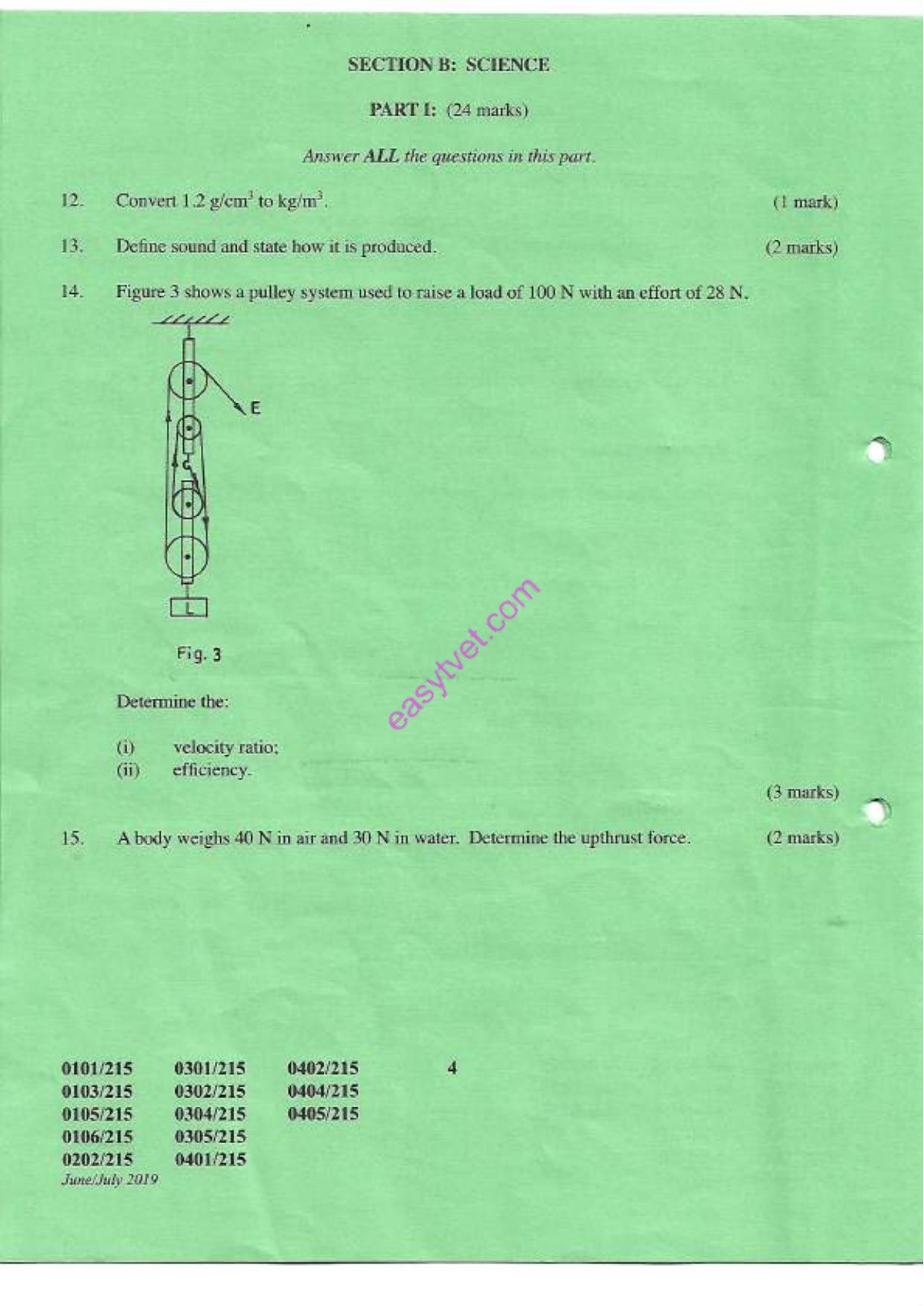 Carpentry and Joinery Q General Agriculture (2019) — page 4 of 8