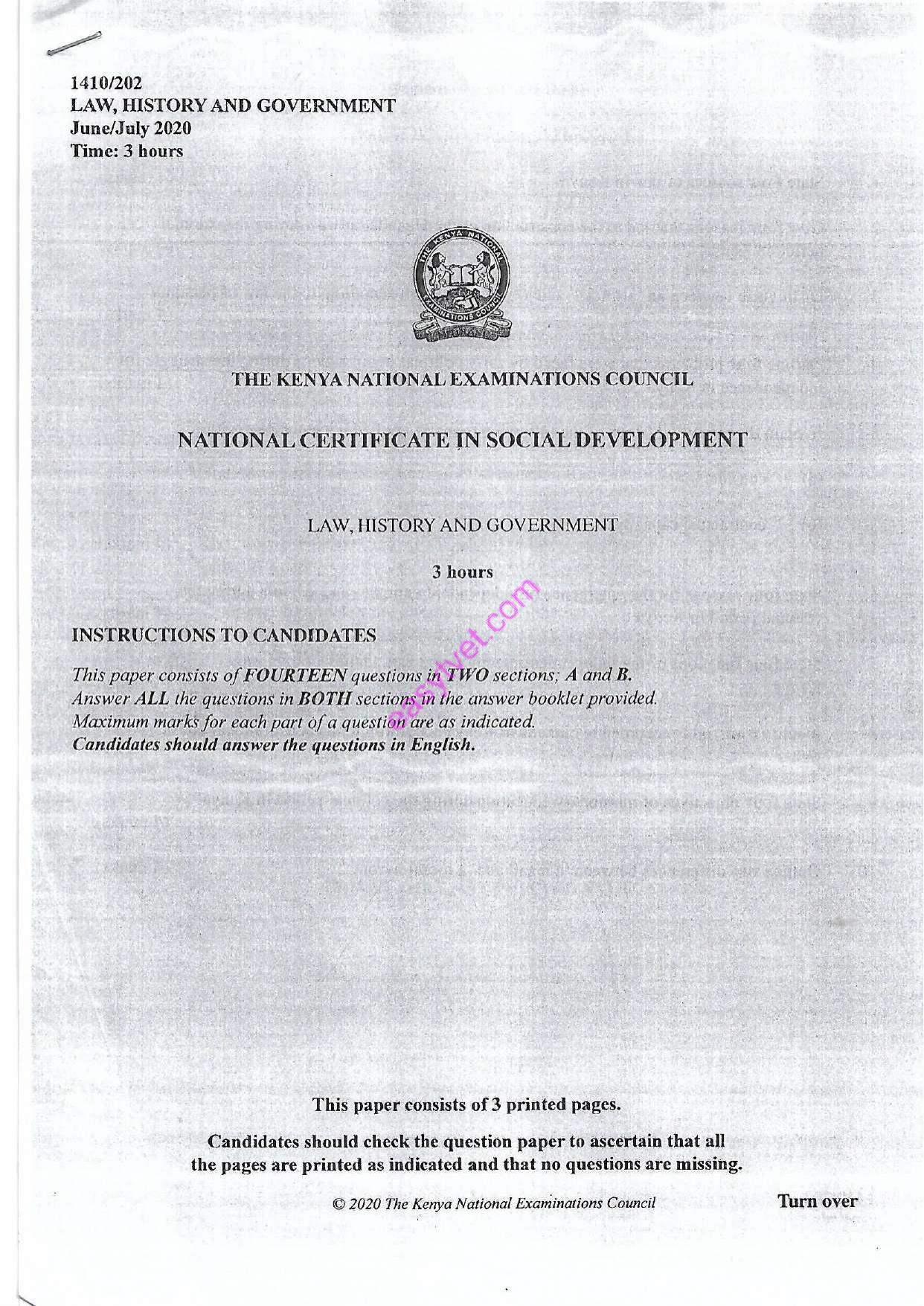 Law, History and Government (2020) — page 1 of 3