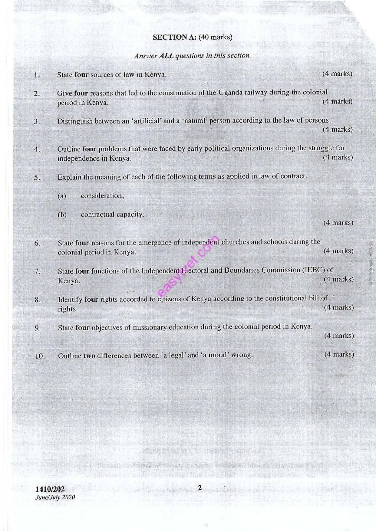 Law, History and Government (2020) — page 2 of 3