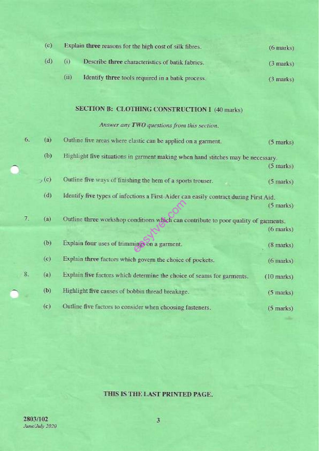 Dipfloma in Fashion Design and Clothing Technology — page 3 of 3