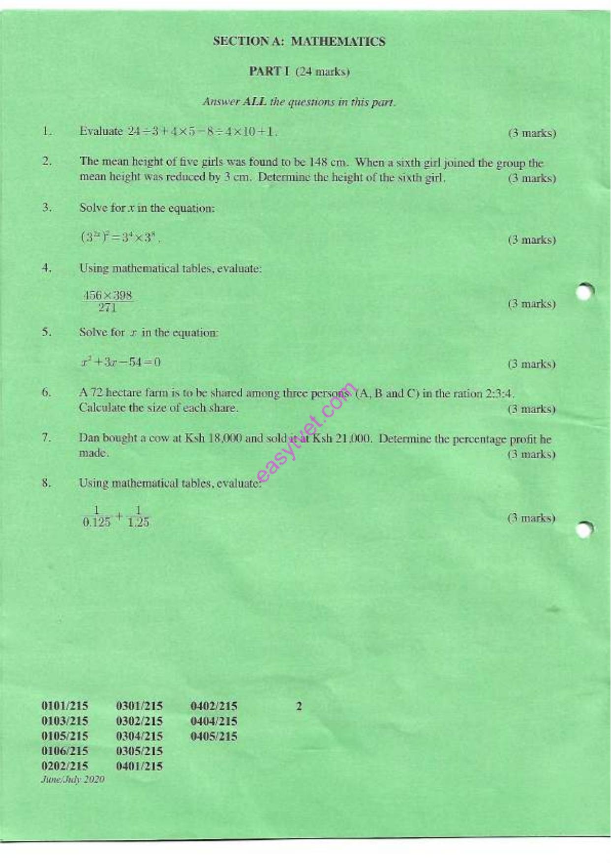 Carpentry and Joinery General Agriculture (2020) — page 2 of 7
