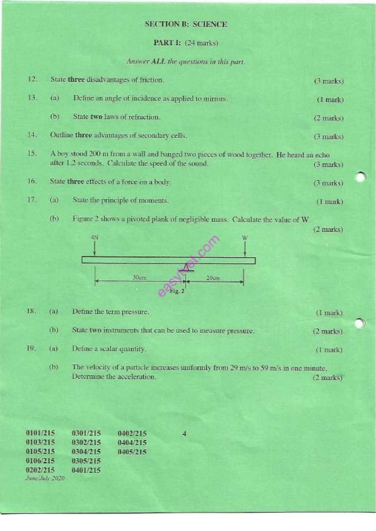 Carpentry and Joinery General Agriculture (2020) — page 4 of 7