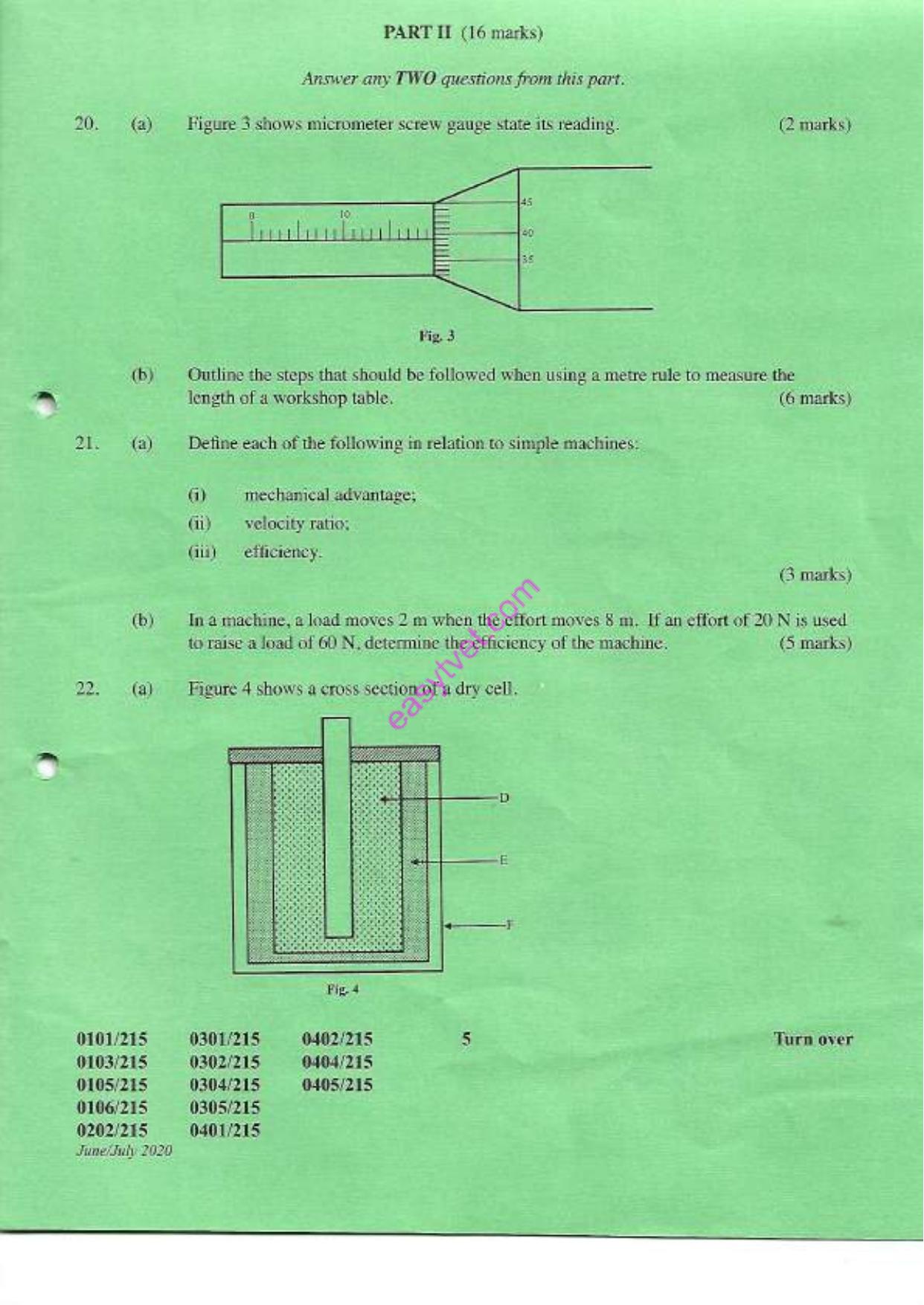 Carpentry and Joinery General Agriculture (2020) — page 5 of 7
