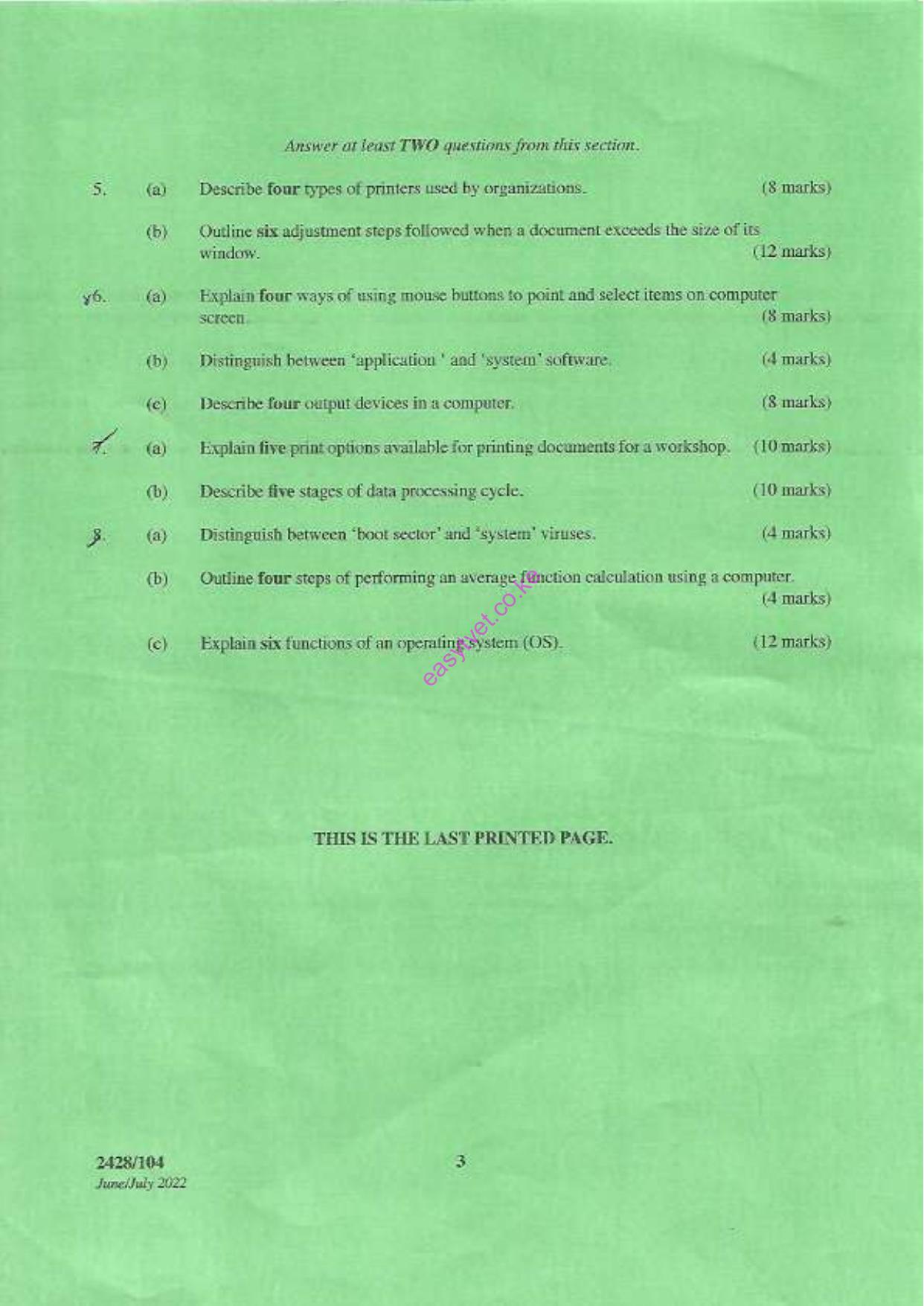 Communicatton Skills Andy Information Tecitnology (2022) — page 3 of 3