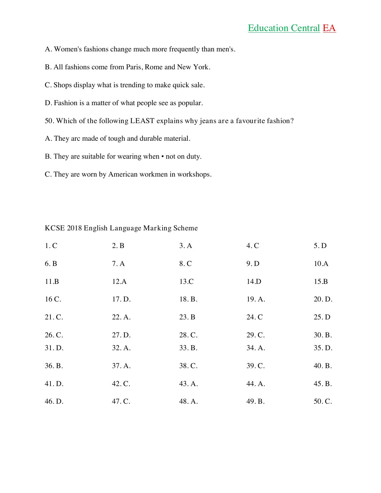 English Language With KCPE (2018) — page 14 of 15