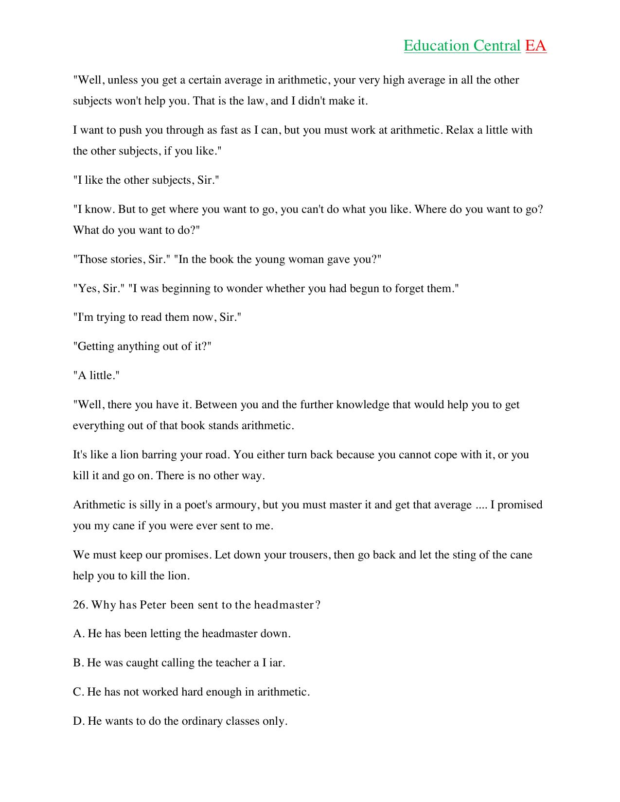 English Language With KCPE (2018) — page 6 of 15