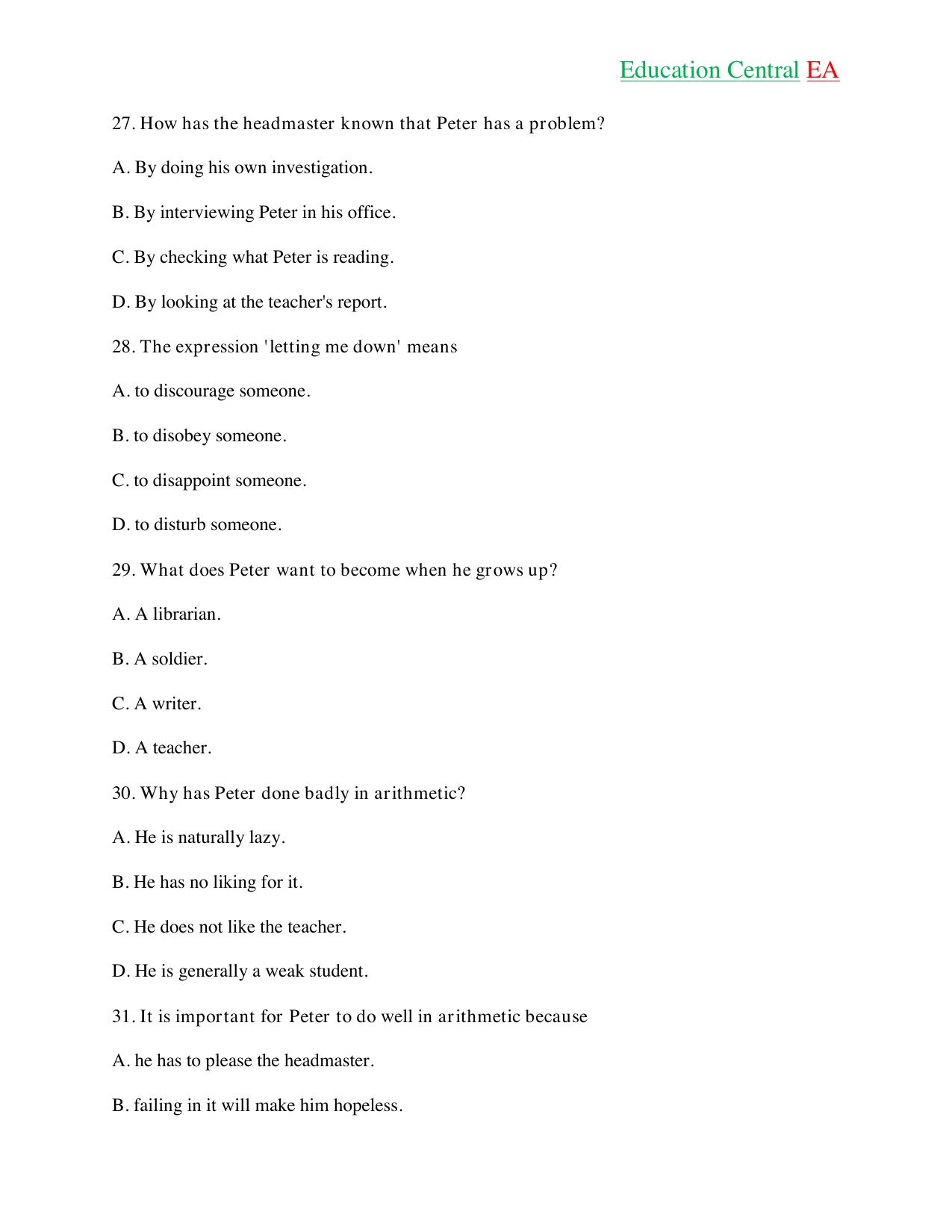 English Language With KCPE (2018) — page 7 of 15