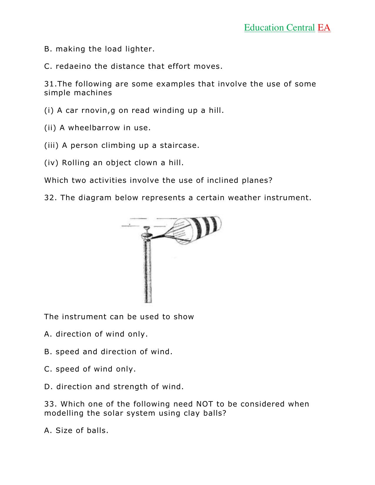 Science KCPE (2018) — page 10 of 15