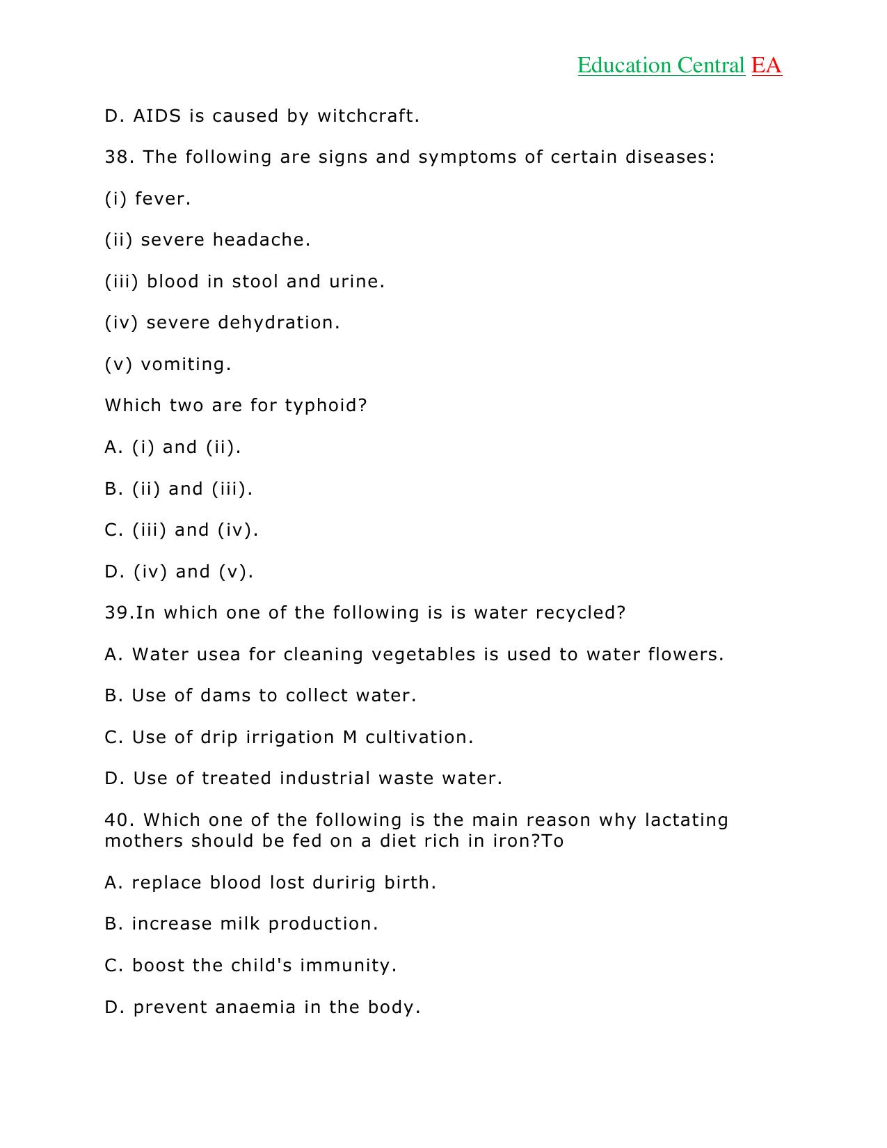 Science KCPE (2018) — page 12 of 15
