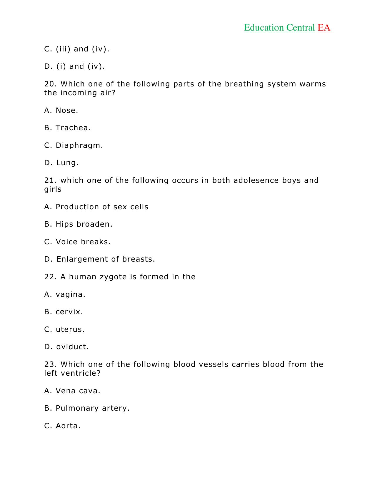 Science KCPE (2018) — page 7 of 15