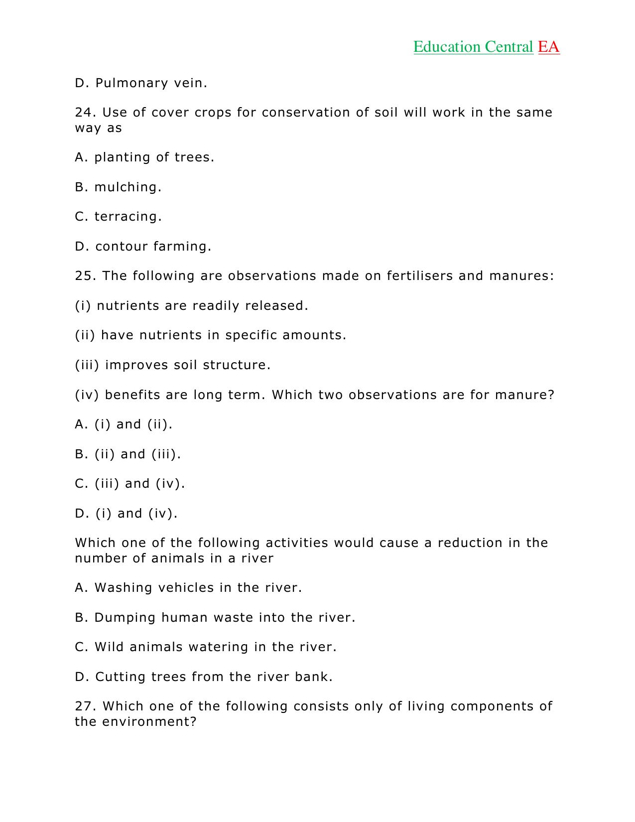 Science KCPE (2018) — page 8 of 15