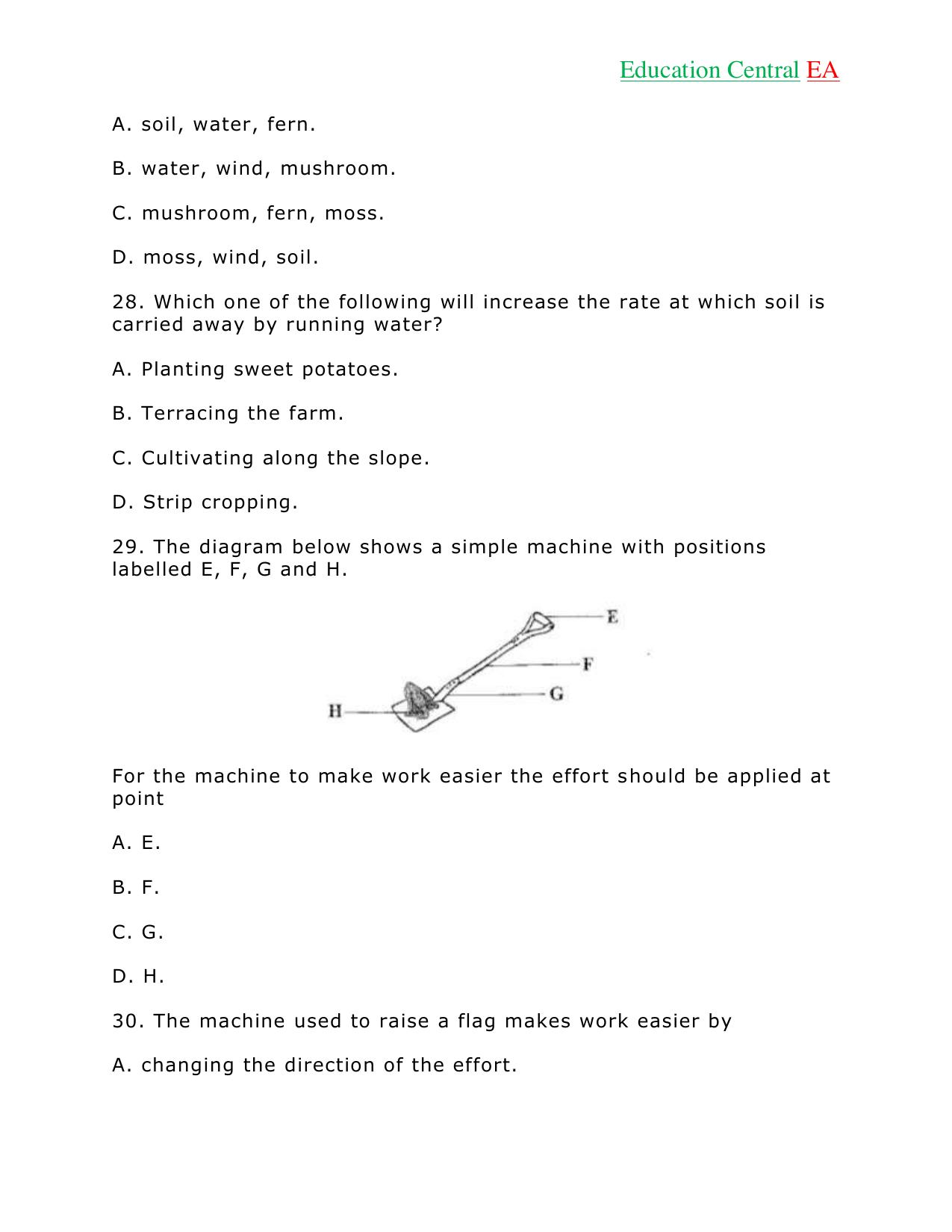 Science KCPE (2018) — page 9 of 15