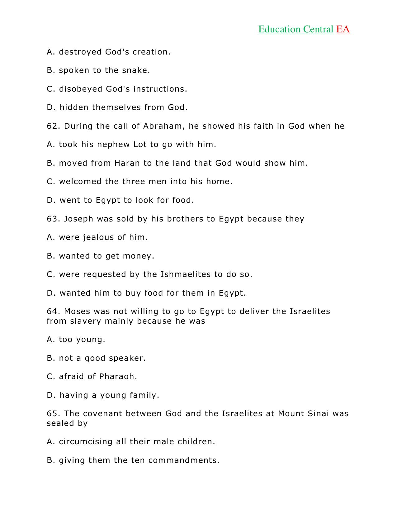 Social Studies KCPE (2018) — page 19 of 26