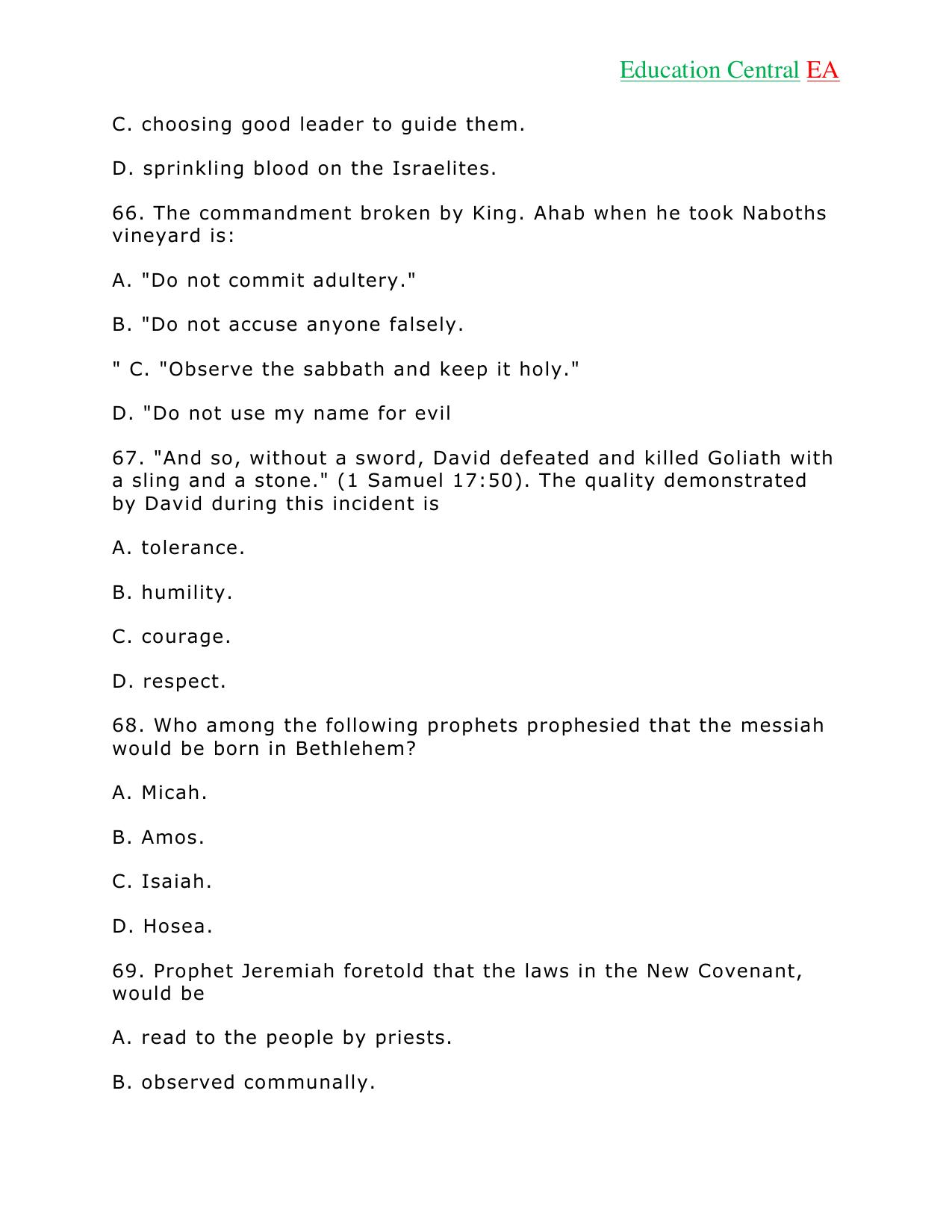 Social Studies KCPE (2018) — page 20 of 26