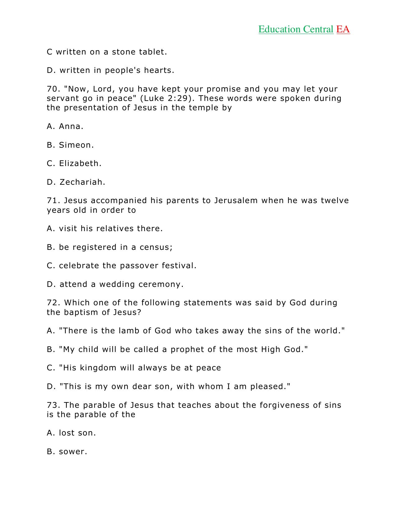 Social Studies KCPE (2018) — page 21 of 26