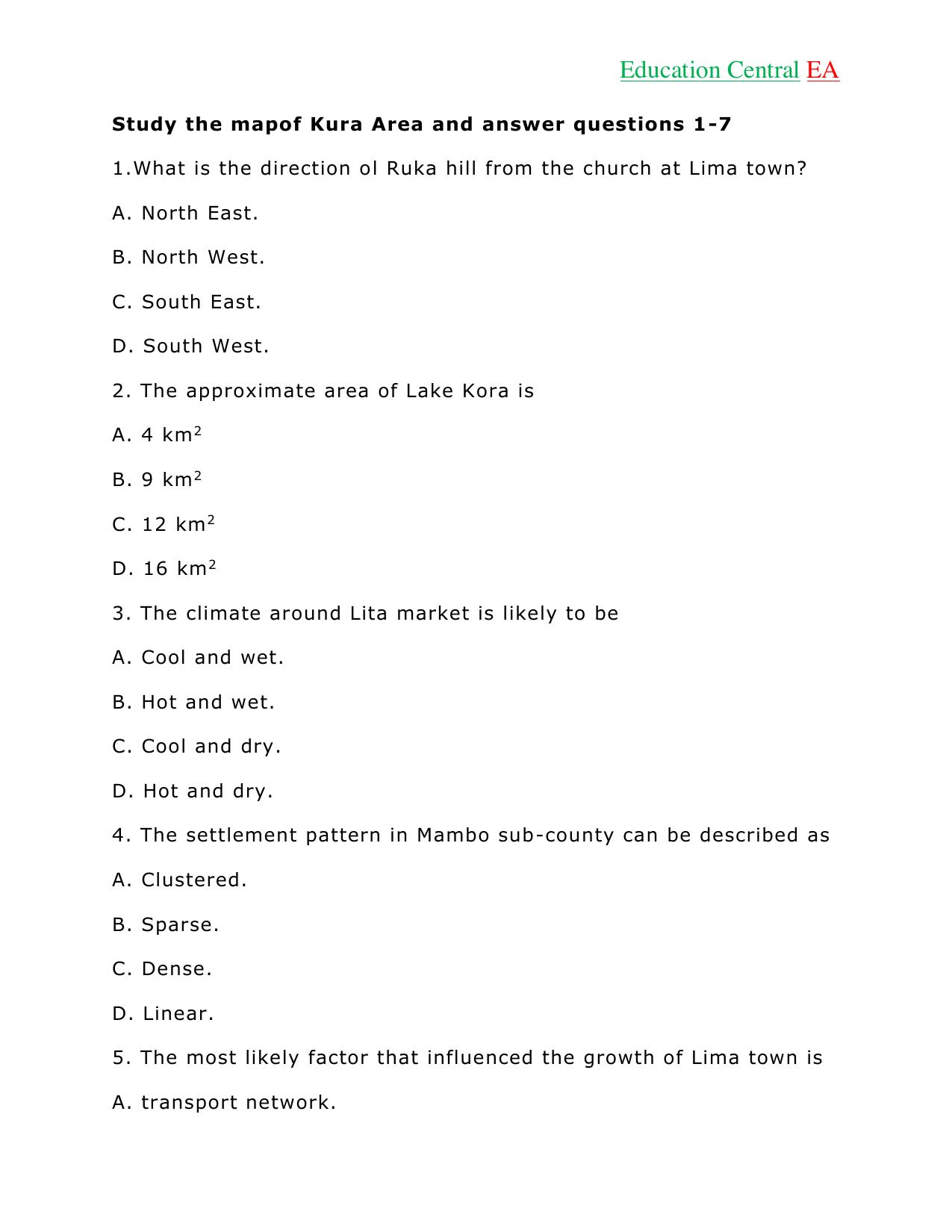 Social Studies KCPE (2018) — page 3 of 26