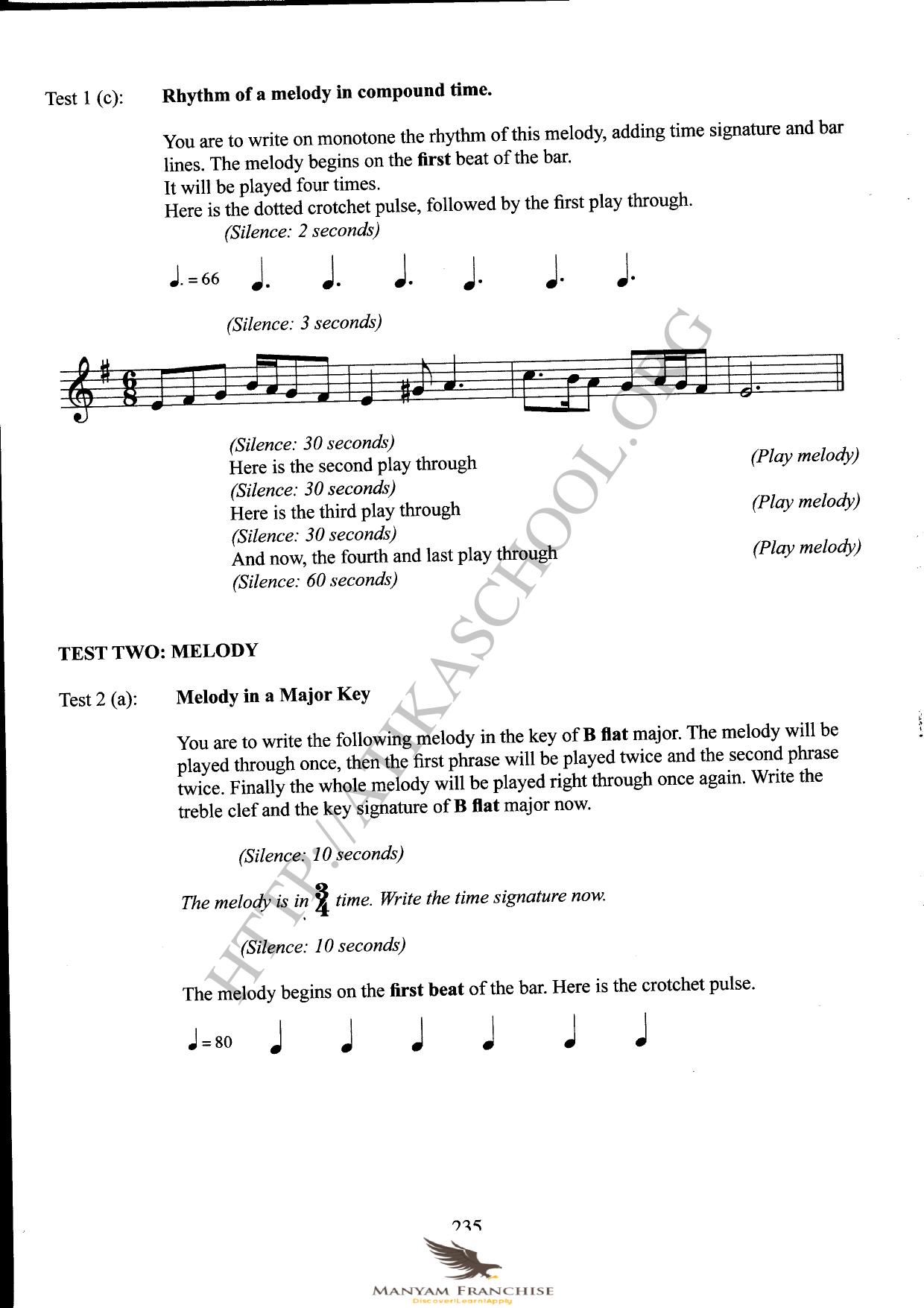 Test One Rhythm On Monotone — page 2 of 7