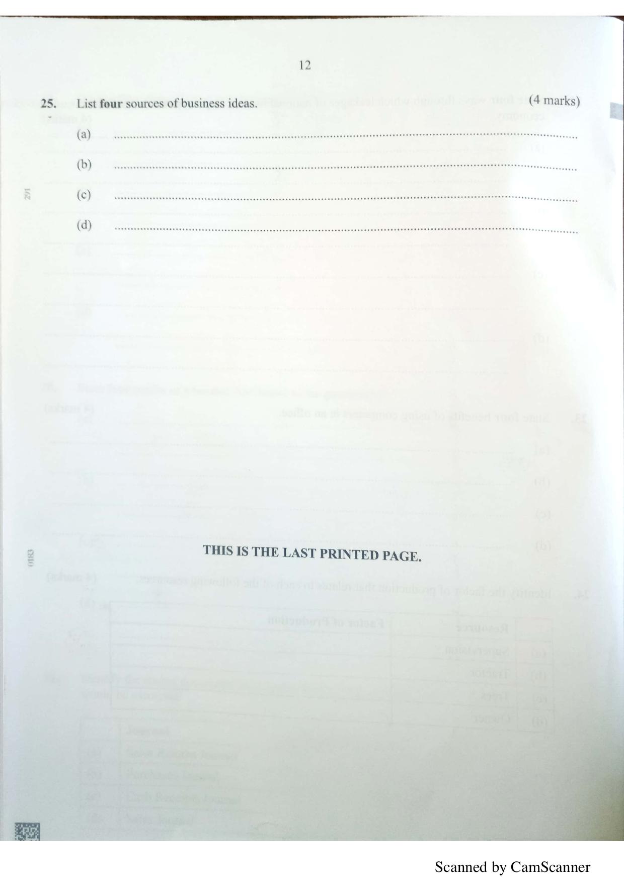 Business Studies (2021) — page 12 of 12