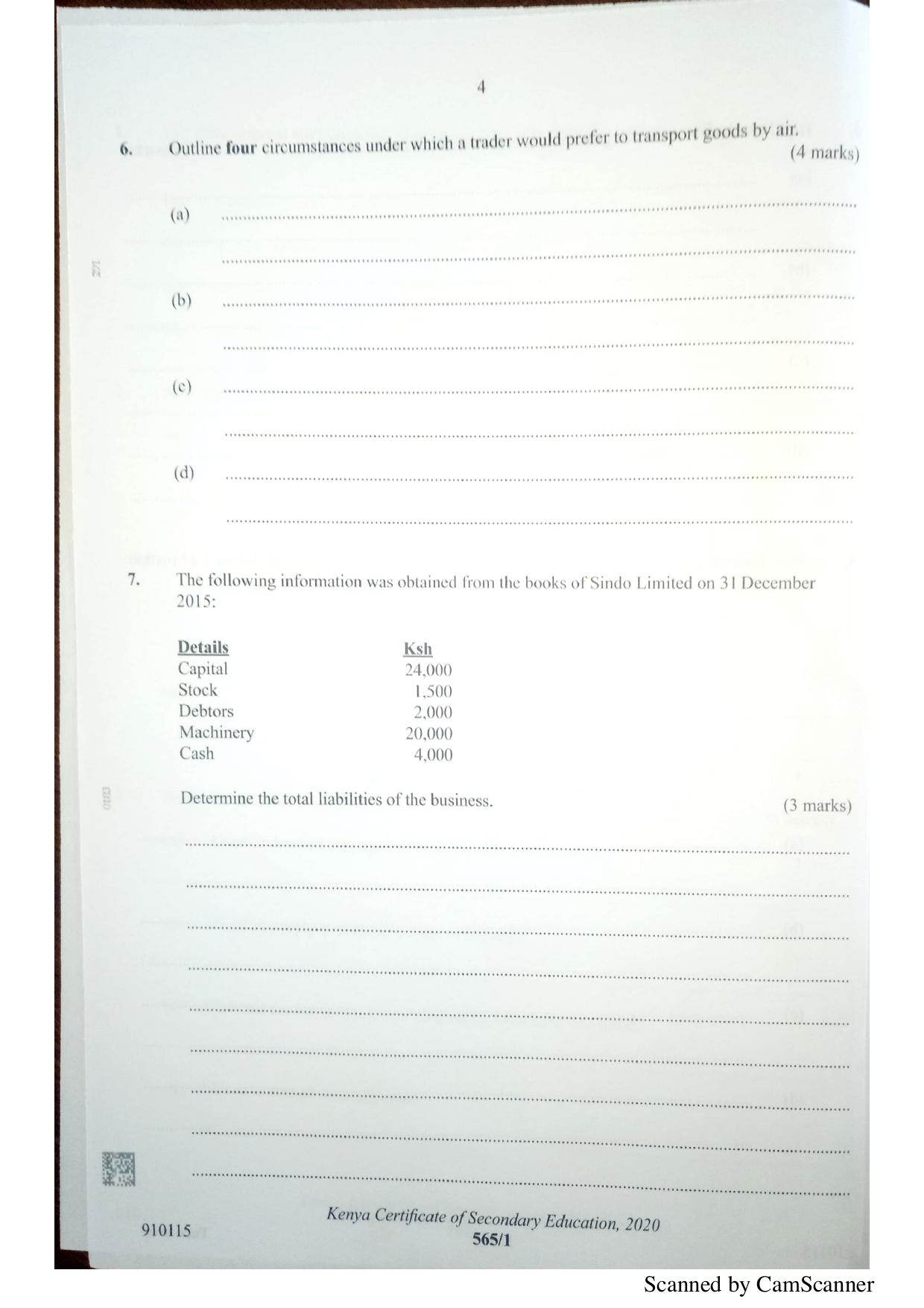 Business Studies (2021) — page 4 of 12