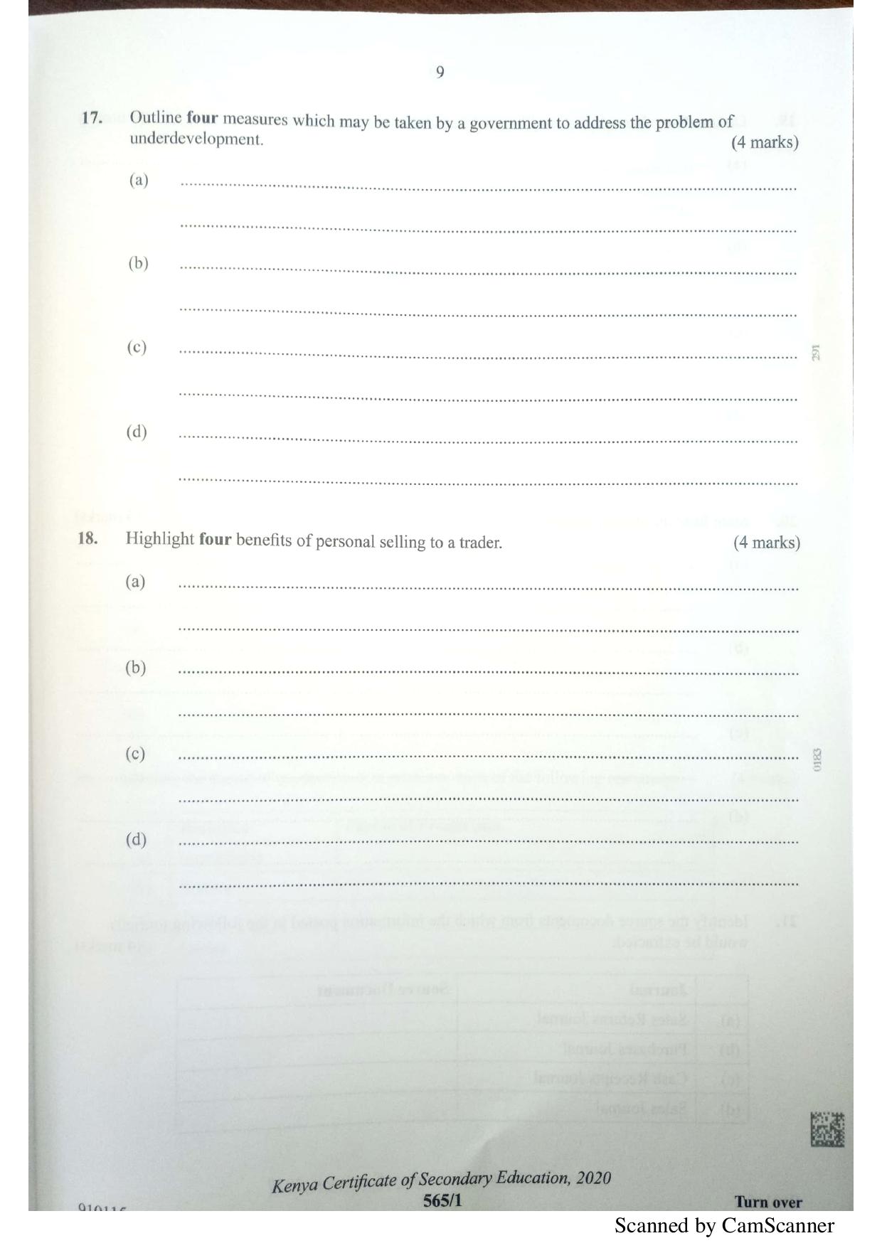 Business Studies (2021) — page 9 of 12
