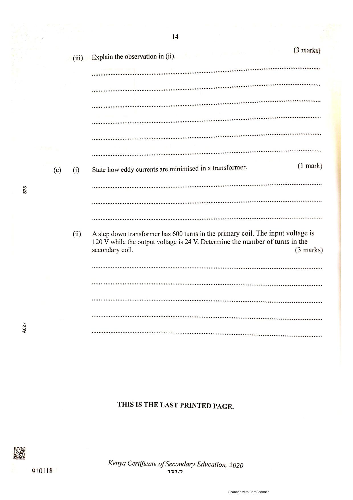 Physics (2021) — page 14 of 14