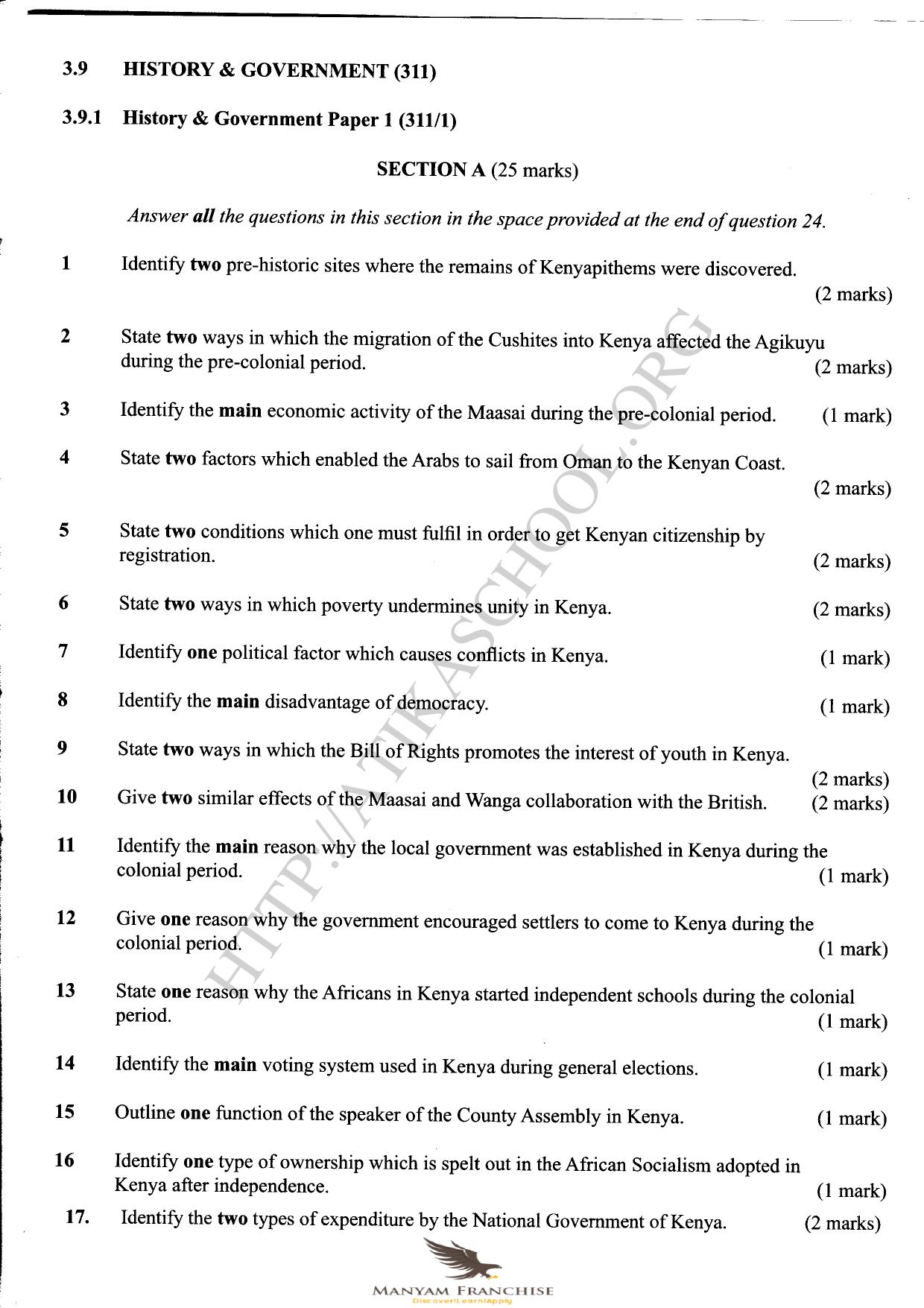 3.9 History & Government (311 — page 1 of 2