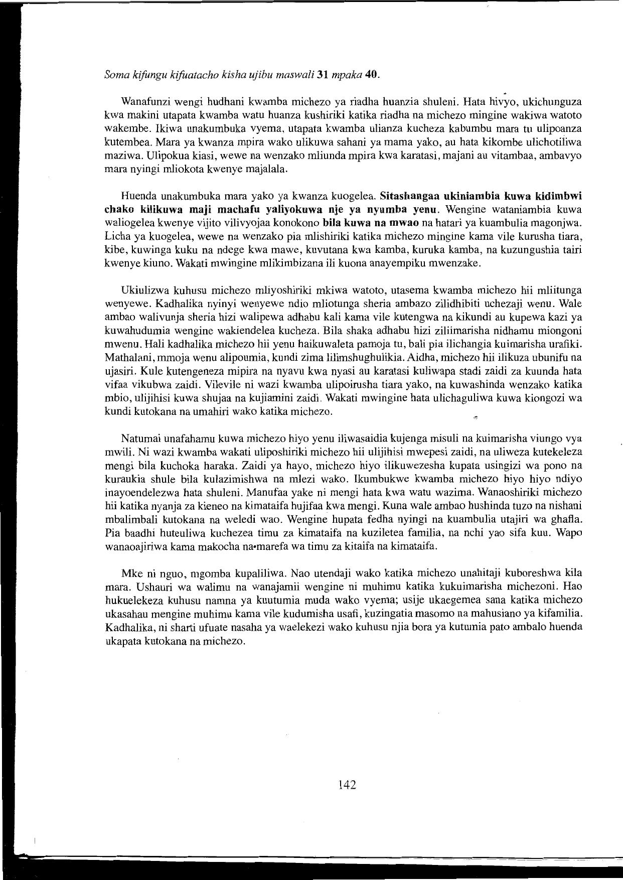 Jinsi Ya Kutumia Karatasi Ya Majibu (2016) — page 4 of 7