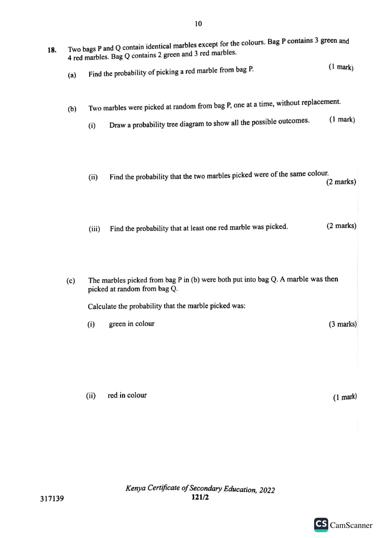 Mathematics Paper 2 — page 10 of 19