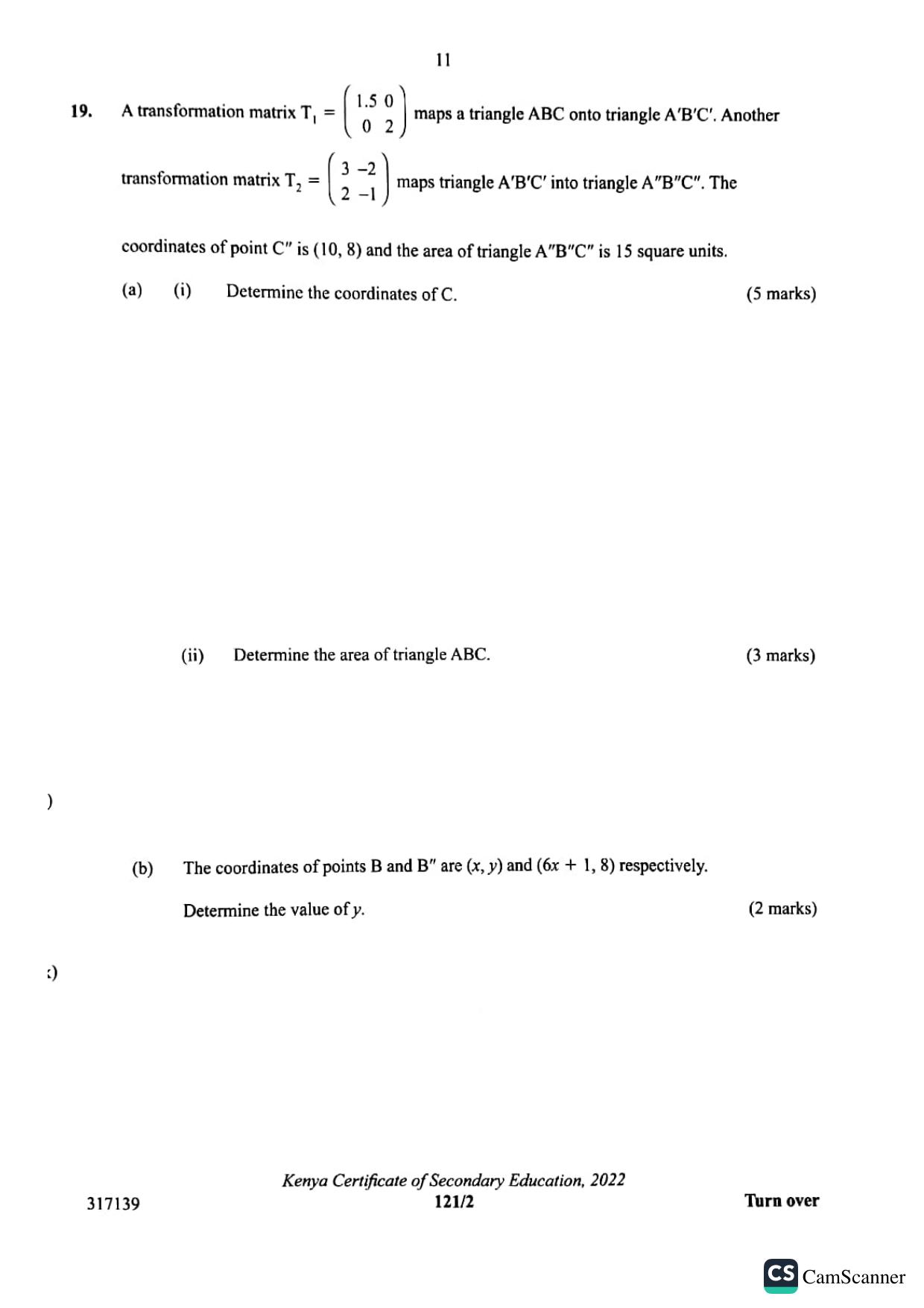 Mathematics Paper 2 — page 11 of 19
