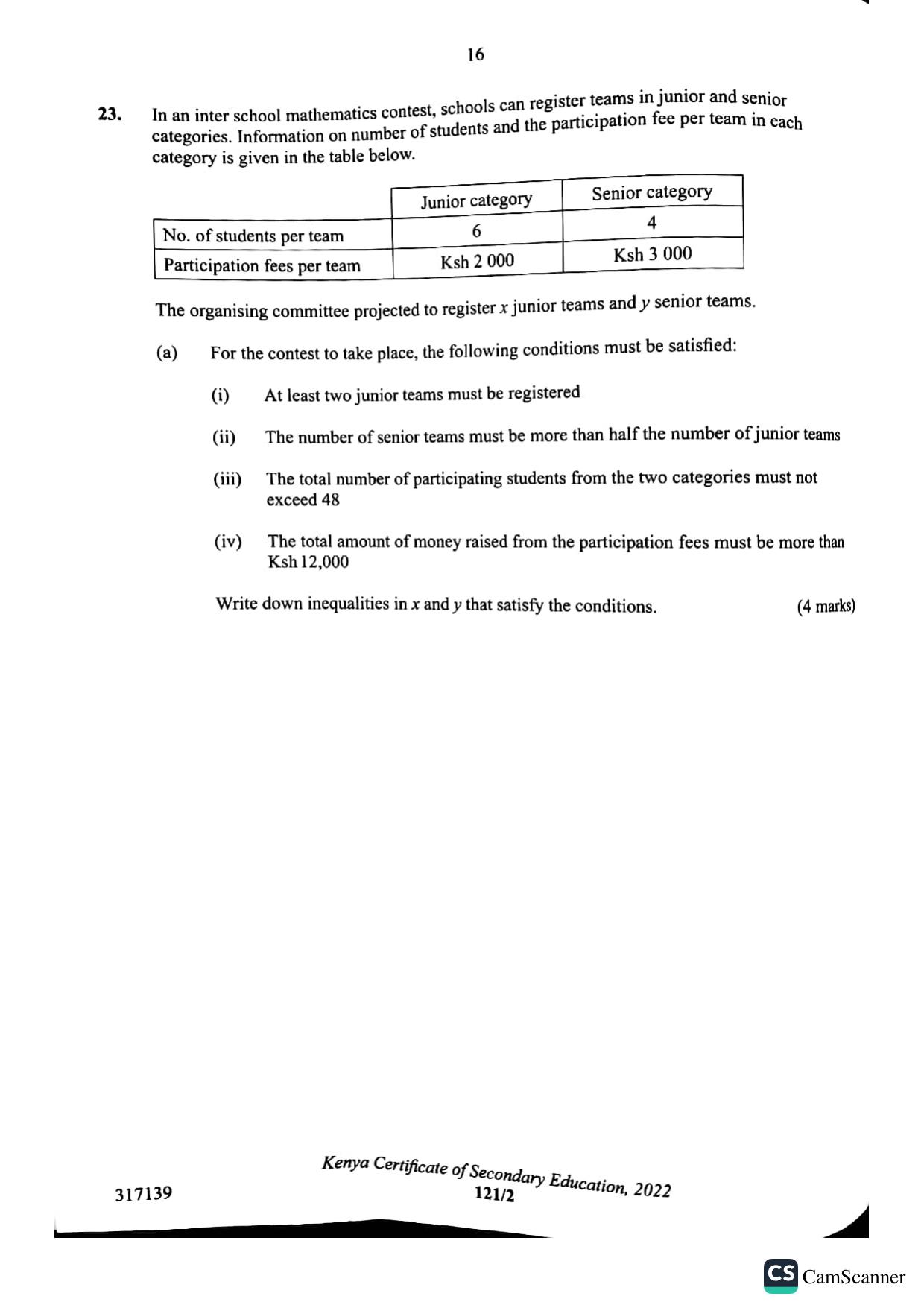 Mathematics Paper 2 — page 16 of 19