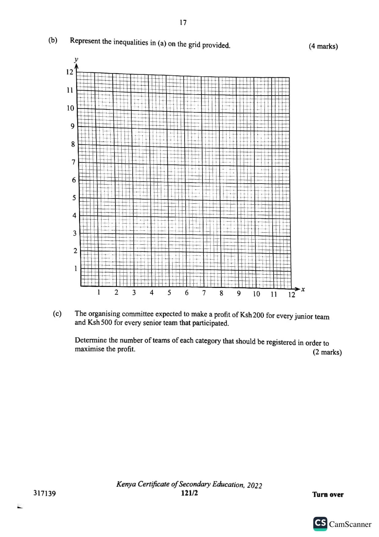 Mathematics Paper 2 — page 17 of 19