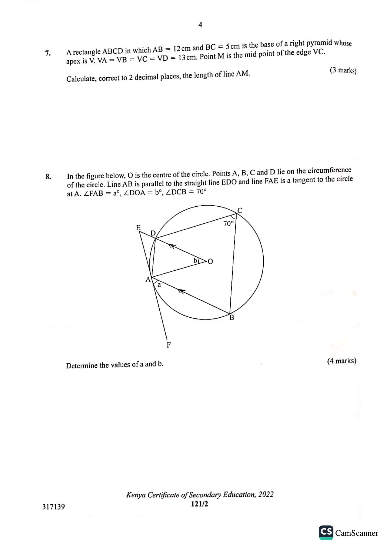 Mathematics Paper 2 — page 4 of 19