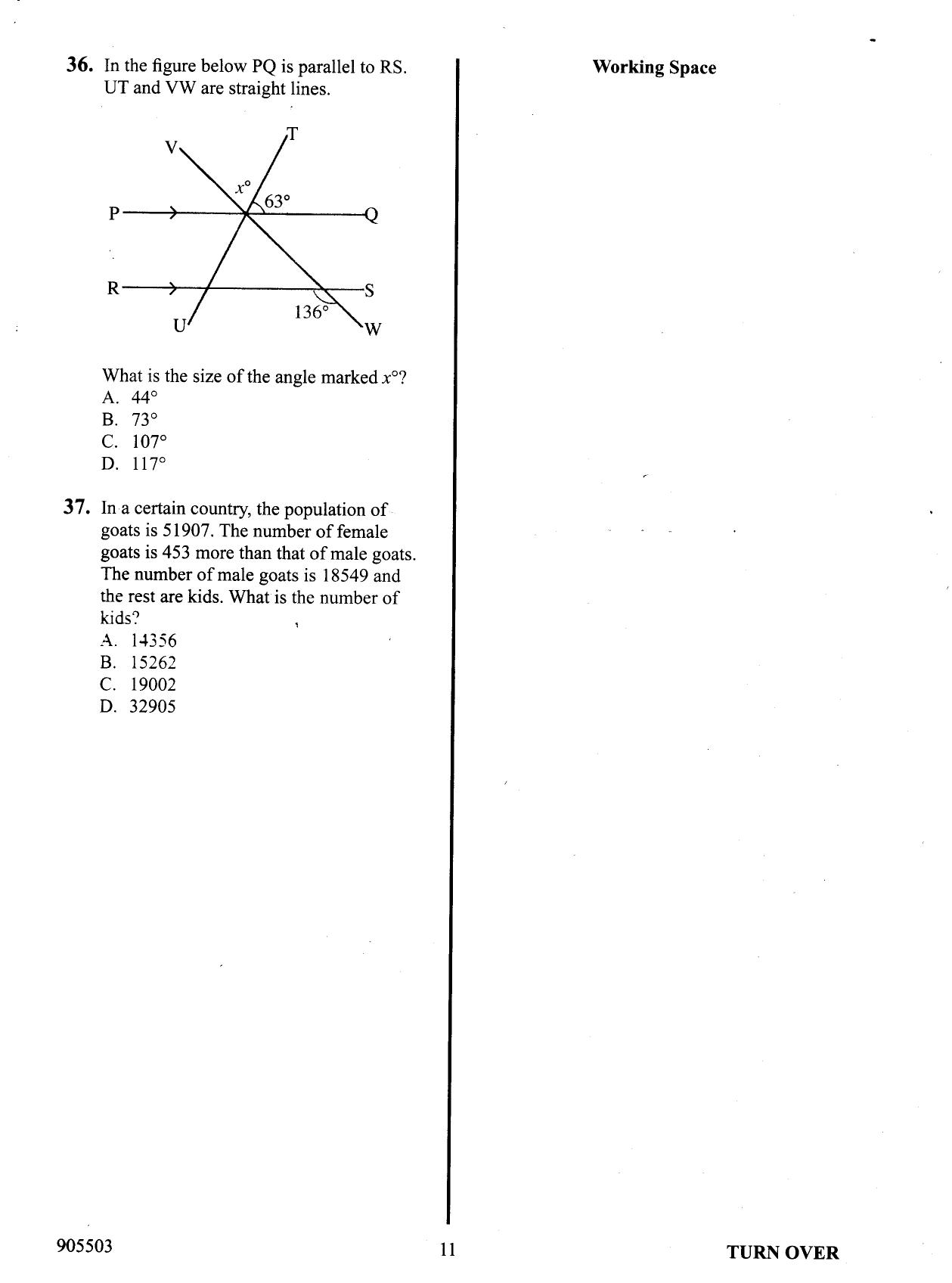 How to Use the Answer Sheet (2015) — page 11 of 16