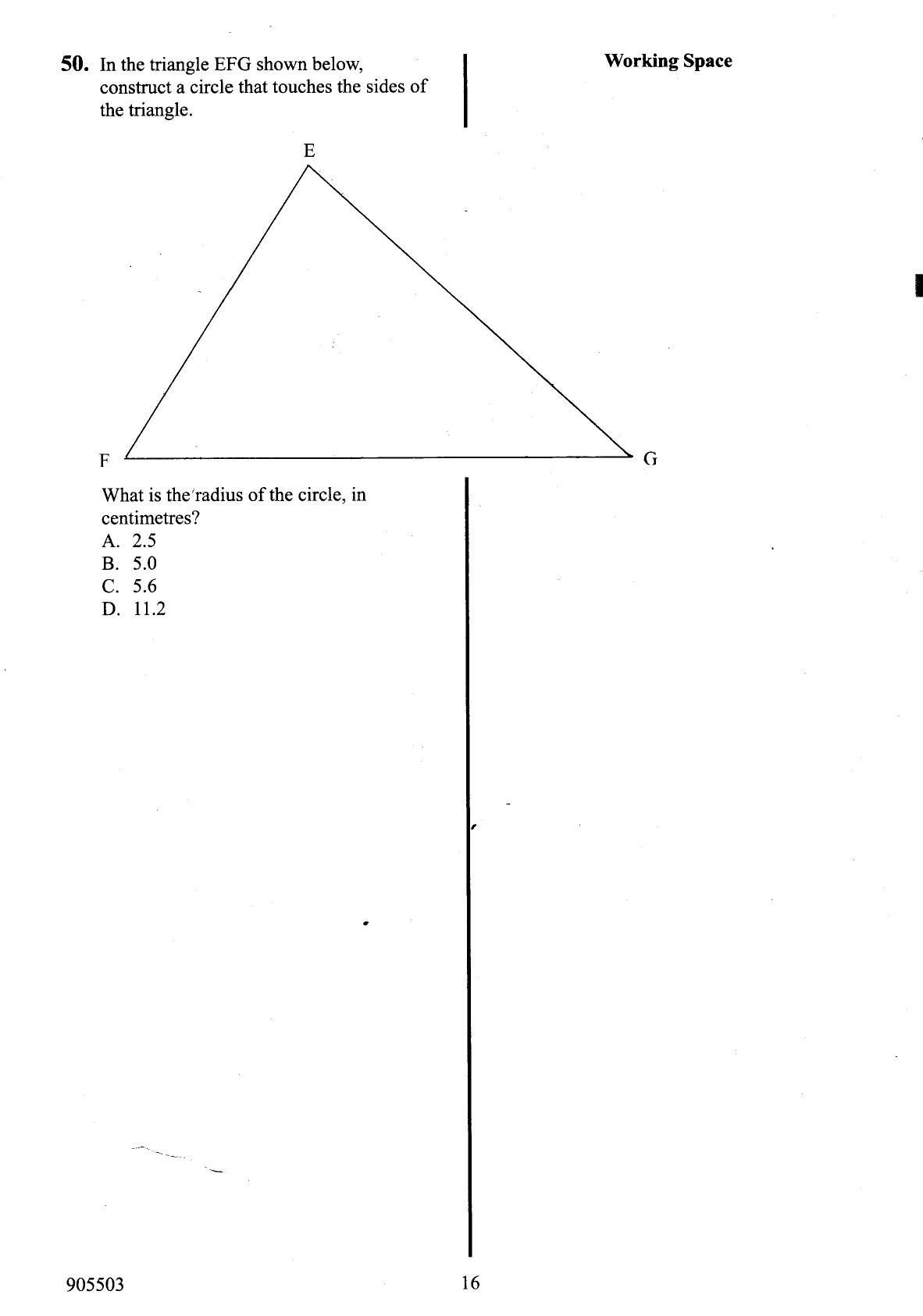 How to Use the Answer Sheet (2015) — page 16 of 16