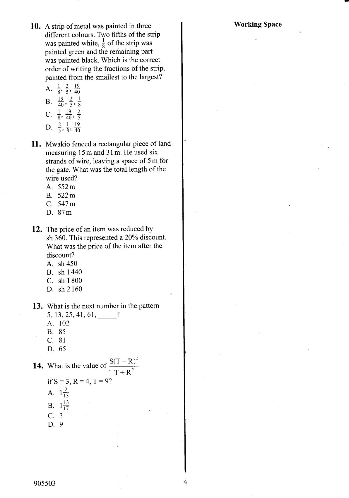 How to Use the Answer Sheet (2015) — page 4 of 16
